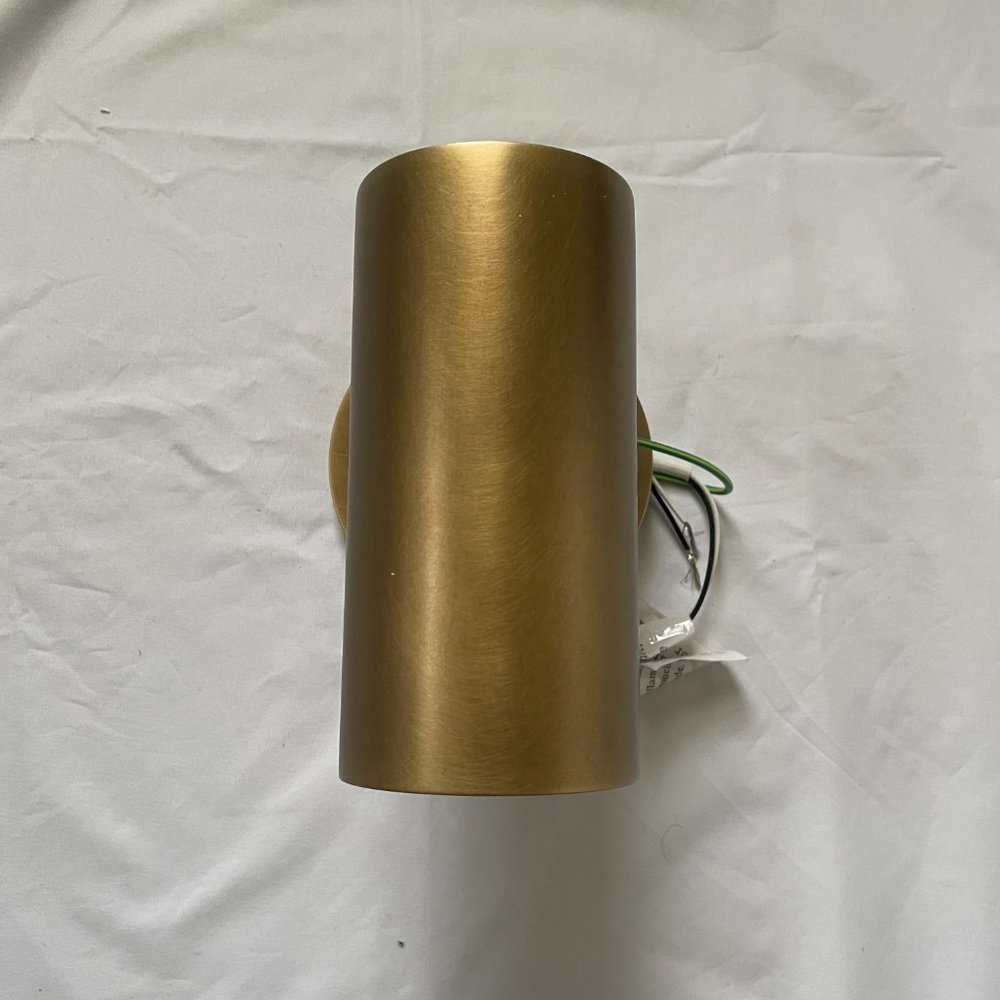 Restoration Hardware Lacquered Burnished Brass Champeaux Wall Sconce, Adjustable - Picture 5 of 16